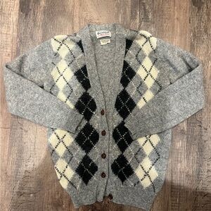 Vintage Wool “Golf” Cardigan